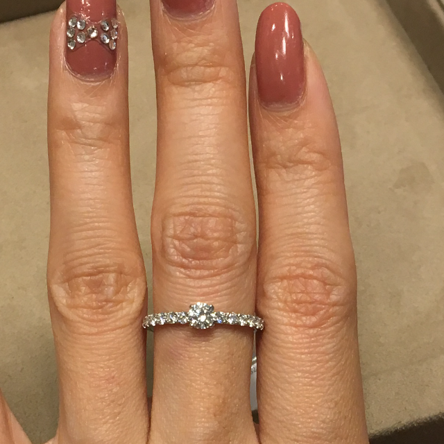 【BRIDGE(ブリッジ)の口コミ】 私の場合はダイアモンドを持っていてそれを使って作って欲しいとお願いし…