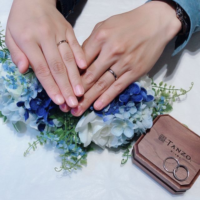 【TANZO.(鍛造指輪)の口コミ】 自分たちの好きなデザインに出来ること、鍛造製で鋳造製の指輪より圧倒的…
