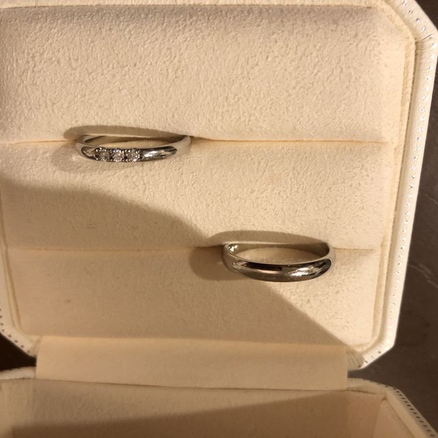 【MIKIMOTO(ミキモト)の口コミ】 シンプルでプレーンなデザインのもので、ダイヤ付きの指輪を探していたの…