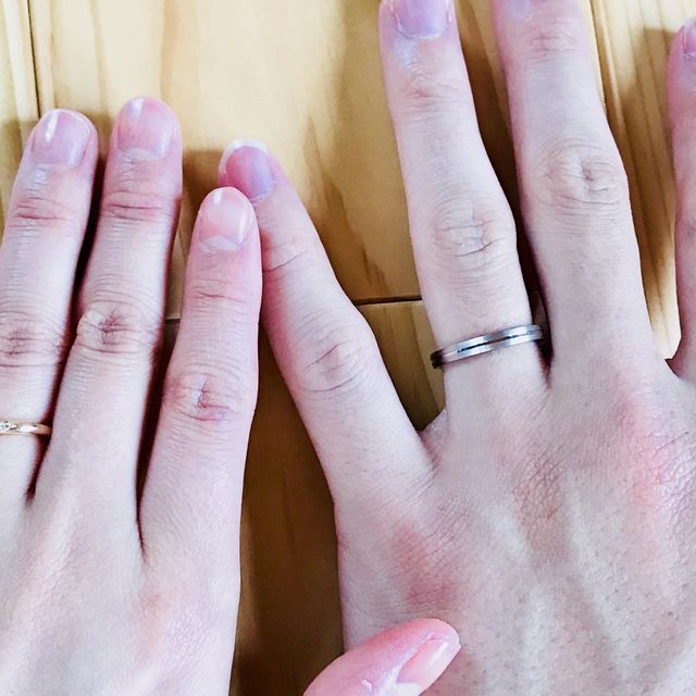 【銀座ダイヤモンドシライシの口コミ】 私の指輪はシンプルであればなんでも…という感じであったので、彼…