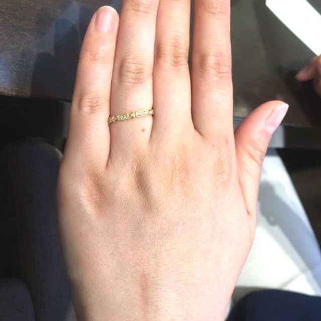 【LUCIE(ルシエ)の口コミ】 オリジナルのデザインリングでもいいのはあったのですが、気になる感じの…