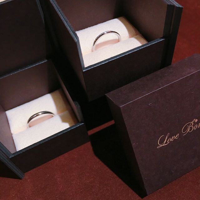 【Love Bond(ラブボンド)の口コミ】 kammの指輪に一目惚れ！！本当に可愛いデザイン！男性のシンプルなデザイ…