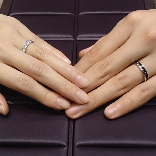 【ブシュロン(BOUCHERON)の口コミ】 デザインに一目惚れしました。
…というか、夫婦そろってデザインが…