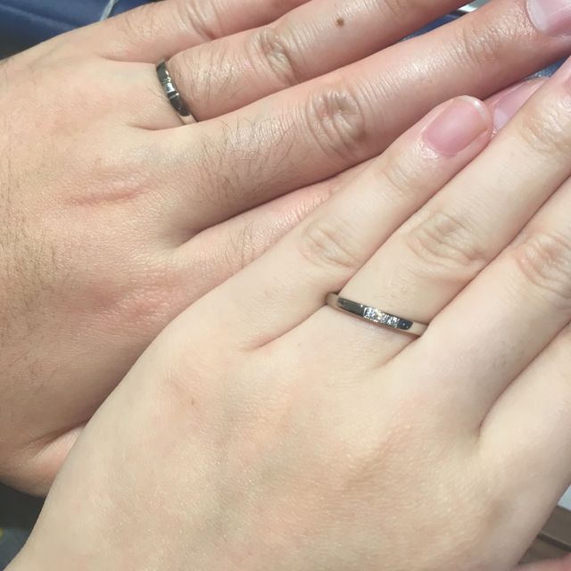 【銀座ダイヤモンドシライシの口コミ】 流行にとらわれず 長く使えるシンプルなデザインを選びたいと思っていまし…