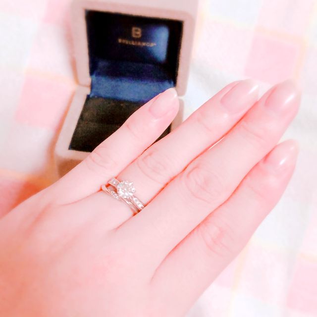 【BRILLIANCE+(ブリリアンスプラス)の口コミ】 一度名古屋のショールームで試着させて頂き、インターネットにてダイヤモ…