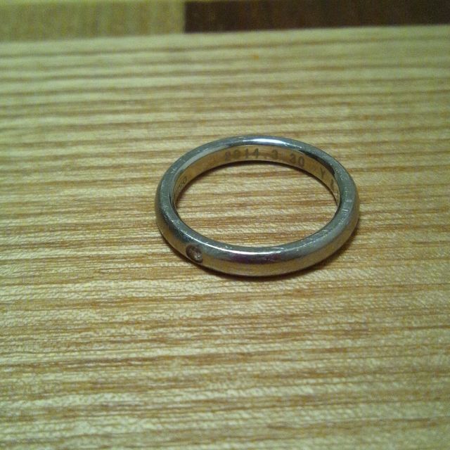 【ティファニー(Tiffany & Co.)の口コミ】 TIFFANY&Co.は以前から憧れのブランドで結婚指輪はここのを付けたいと…