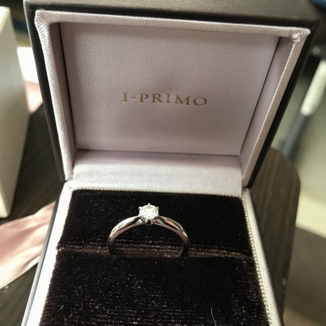 【アイプリモ(I-PRIMO)の口コミ】 「婚約指輪はシンプルなものが良い」と事前に彼女にお願いされていたので…