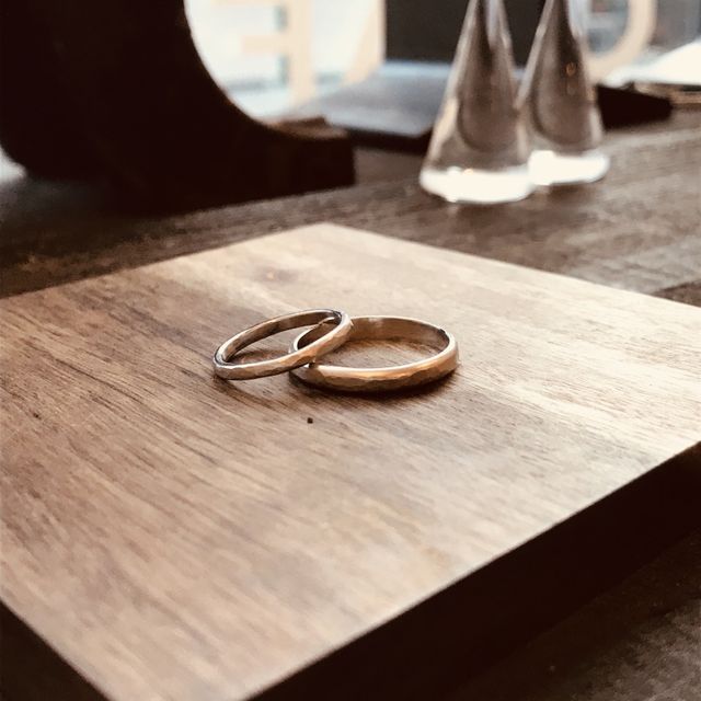 【CRAFY(クラフィ)の口コミ】 買うものより、自分達で作った方が愛着が湧くと思い、手作り指輪にしまし…