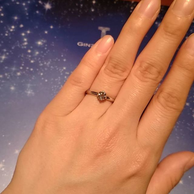 【ギンザタナカブライダル(GINZA TANAKA BRIDAL)の口コミ】 個人的な好みですが、華奢な指輪が好きなので、プレシューズは少し幅が太…