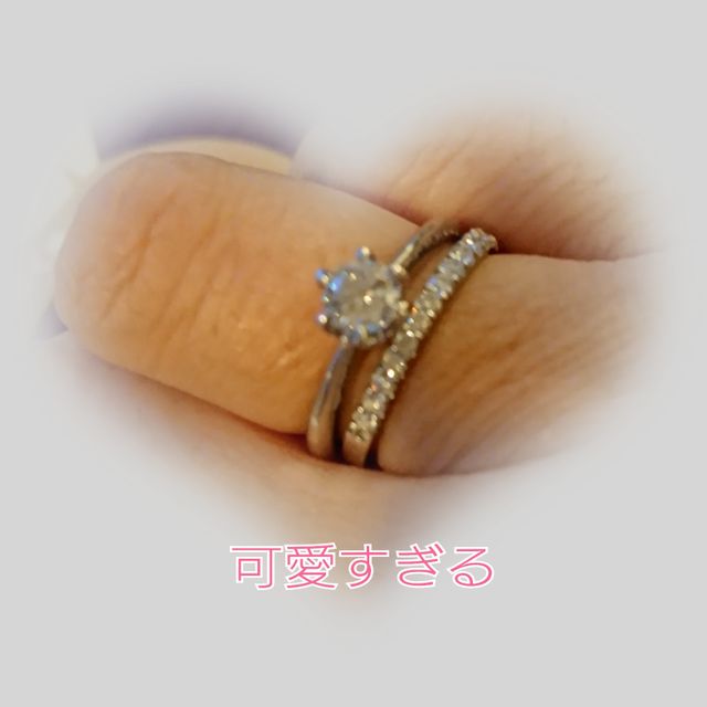 【アイプリモ(I-PRIMO)の口コミ】 一文字に並ぶダイヤモンド
キラキラきれいです
ダイヤが横から見えて
キラ…