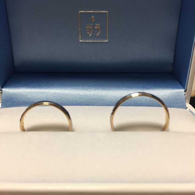 【GALA JEWELRY(ガラジュエリー)の口コミ】 シンプルだけど中がゴールドで、上品に見えるデザインが気に入りました！…