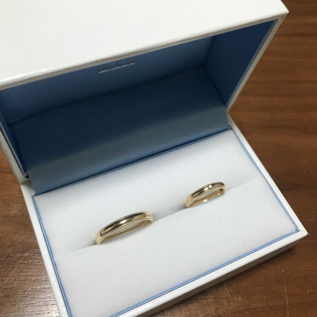 【GALA JEWELRY(ガラジュエリー)の口コミ】 メンズの幅を少し太めにできたことと、スタッフさんの対応がとてもよかっ…