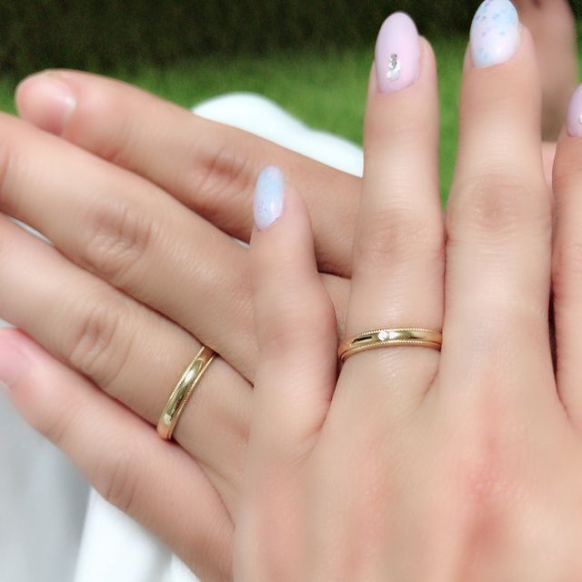 【GALA JEWELRY(ガラジュエリー)の口コミ】 メンズの幅を少し太めにできたことと、スタッフさんの対応がとてもよかっ…