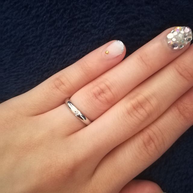 【JEWELRY  KAMATA(ジュエリーかまた)の口コミ】 二人ともツルッとしたシンプルなデザインがよかったのですぐに決まりまし…