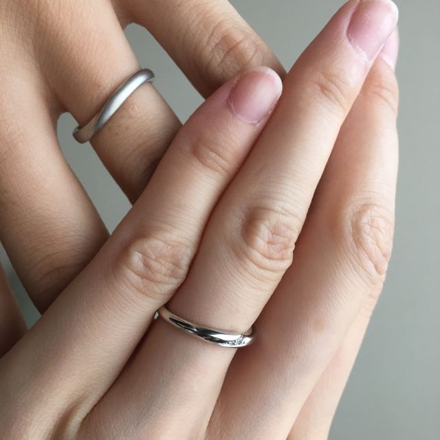 【銀座ダイヤモンドシライシの口コミ】 店長さんと色々なデザインを3人で検討して、1番気に入った物を選びました…