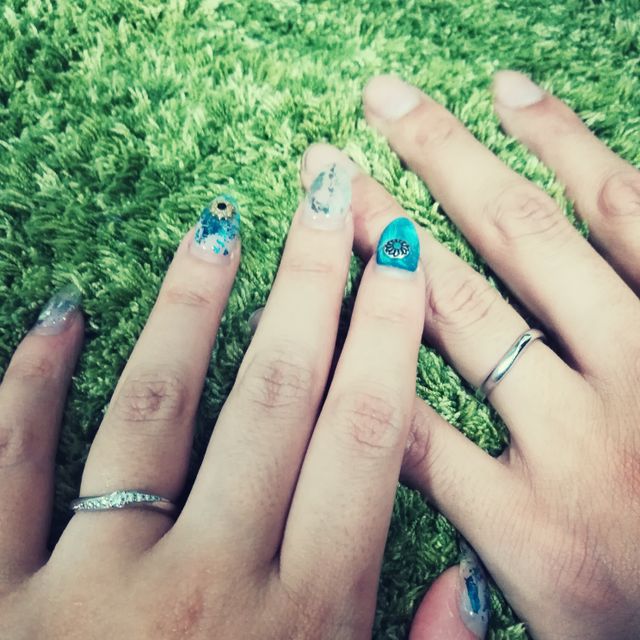 【TRECENTI(トレセンテ)の口コミ】 他店へも何軒か見に行きました。トレセンテのデザインは、中央のダイヤが…