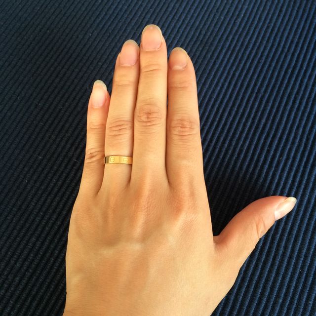 【カルティエ(Cartier)の口コミ】 カルティエのラブシリーズのリングに昔から憧れており、結婚指輪はカルテ…