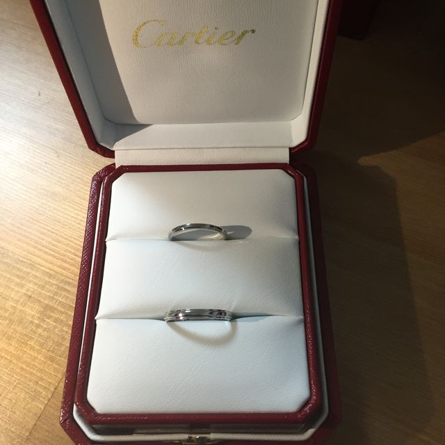 【カルティエ(Cartier)の口コミ】 毎日ずっとつけたままでいれるように、シンプルなプラチナリングを探して…