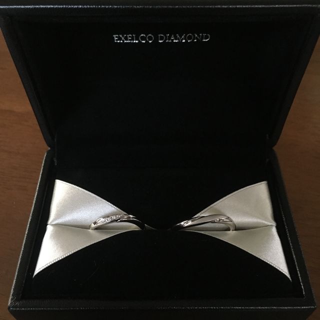 【エクセルコダイヤモンド(EXELCO DIAMOND)の口コミ】 ゼクシィ相談カウンターに行った際、試着させてもらい気になったためその…