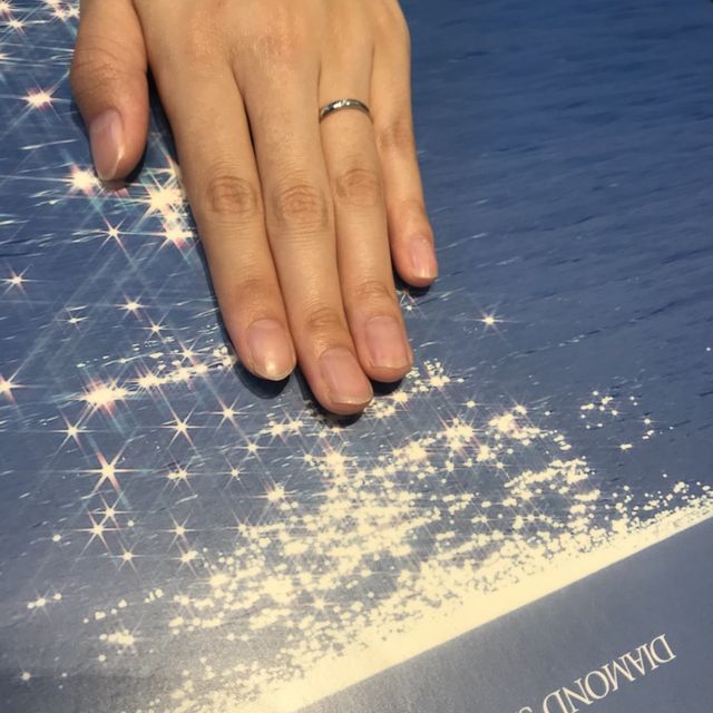 【銀座ダイヤモンドシライシの口コミ】 シンプルでつけ心地がとても良いところです。自分の指に合った太さや形を…