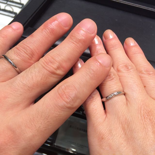 【アイプリモ(I-PRIMO)の口コミ】 結婚指輪は、お揃い感があるものが欲しかったので、理想的なデザインでし…