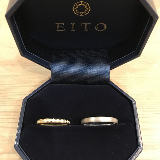 【EITO(エイト)の口コミ】 もともとゴールドが好きなのですが、結婚指輪なのでプラチナの指輪を探し…