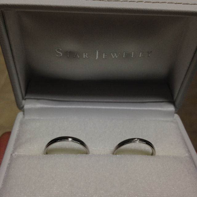 【STAR JEWELRY(スタージュエリー)の口コミ】 ミル打ちがハートになっていて、店員さんにルーペで見せていただき、しっ…