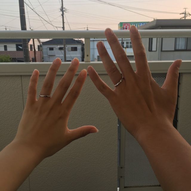 【銀座ダイヤモンドシライシの口コミ】 自分のものはキラキラしすぎていると、派手で使いづらいと感じたので、ダ…