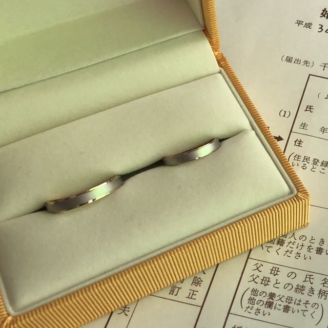 【ケイウノ ブライダル(K.UNO BRIDAL)の口コミ】 主人とは2つの種類の金属を使っている指輪を購入しようと前々から話してい…