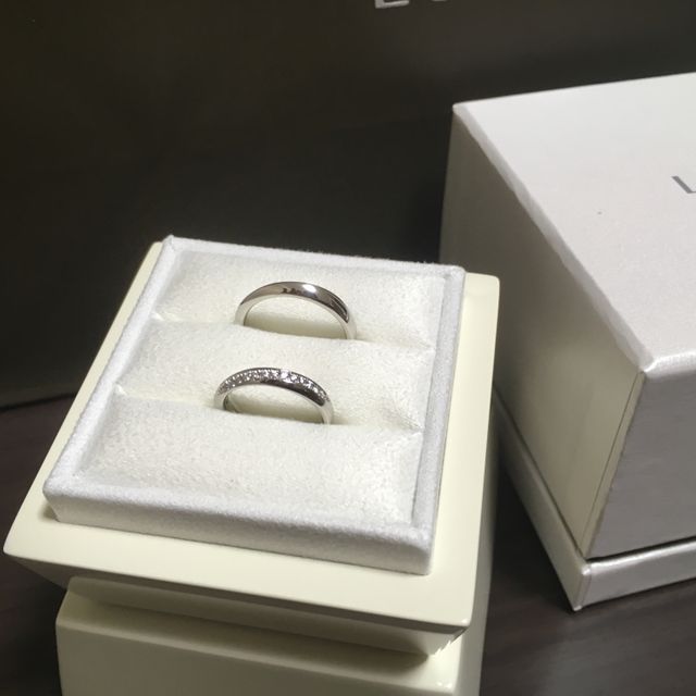 【LUCIE(ルシエ)の口コミ】 2人でいろいろみて2人の意見がぴったり合ったから。付け心地だったりデザ…