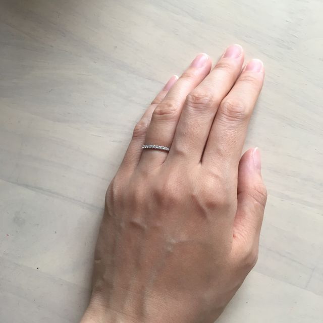 【TASAKI(タサキ)の口コミ】 シンプルで細いが、エタニティなのでキラキラとキレイなところが一番の決…