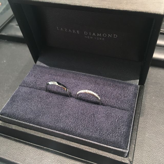 【ラザール ダイヤモンド(LAZARE DIAMOND)の口コミ】 ウェーブラインのリングか、他のブランドとも迷っていましたが鍛造という…