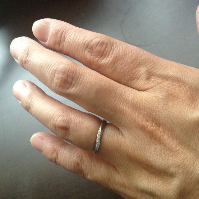 【4℃ BRIDAL(ヨンドシーブライダル)の口コミ】 4℃のシンプルながら上品なデザインが大好きで、このブランドの結婚指輪を…