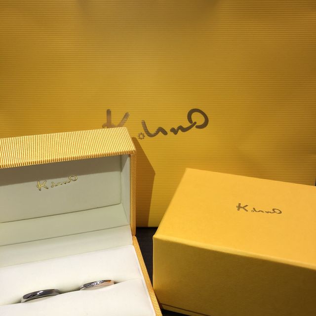 【ケイウノ ブライダル(K.UNO BRIDAL)の口コミ】 まずは、指輪の名前を見て自分たちにピッタリかも！と直感で思いました。…