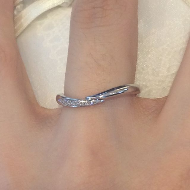 【銀座ダイヤモンドシライシの口コミ】 ウェーブかV型かで悩んでいたら2wayづかいできるということで提案して頂き…