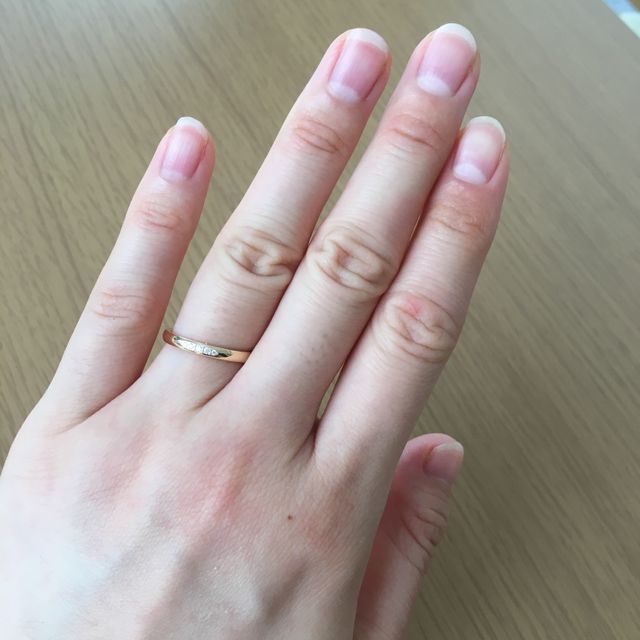 【アイプリモ(I-PRIMO)の口コミ】 ストレートでゴールドのものを探していました。婚約指輪がないので、でき…
