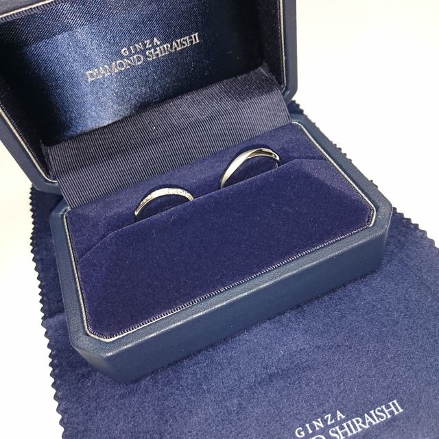 【銀座ダイヤモンドシライシの口コミ】 指輪の決めては、シンプルなデザインが豊富でとても可愛かったからです！…