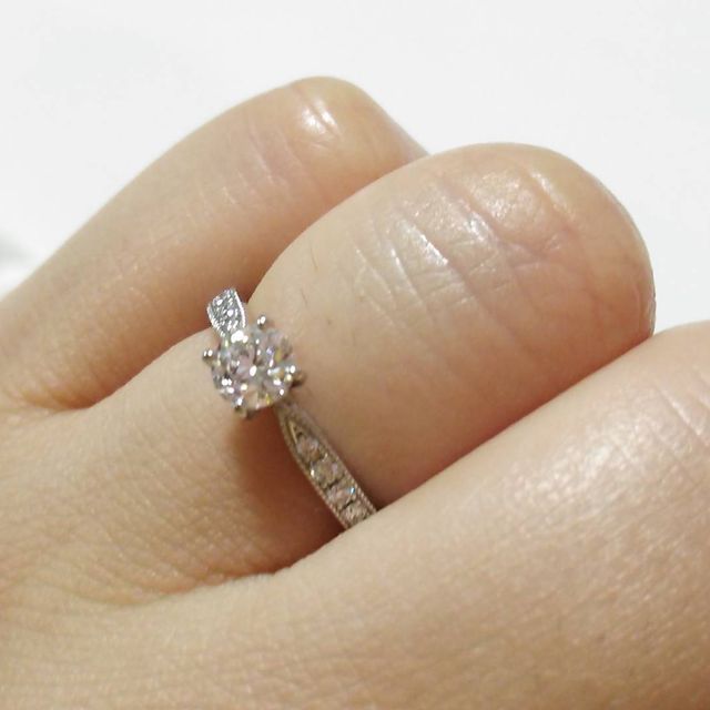 【LUCIE(ルシエ)の口コミ】 リングのふちがミル打ちされていてアンティーク調でかわいい店にひかれま…