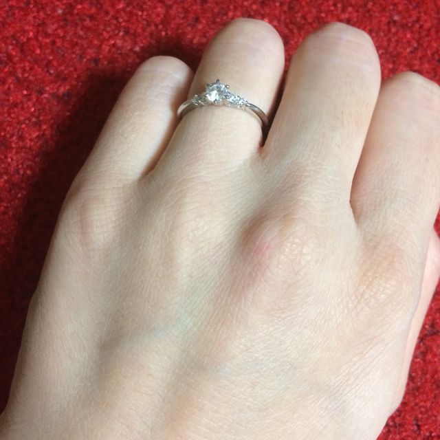 【ケイウノ ブライダル(K.UNO BRIDAL)の口コミ】 かわいがってくれた亡き祖母のダイヤモンドのリングをリフォームした婚約…