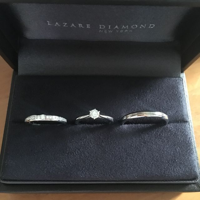 【ラザール ダイヤモンド(LAZARE DIAMOND)の口コミ】 もともと婚約指輪はいらないと（予算都合で）断っていたのでちょっとくら…