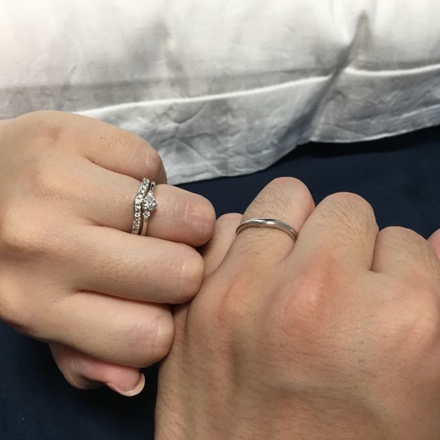 【銀座ダイヤモンドシライシの口コミ】 彼女が婚約指輪＋結婚指輪を希望しており、予算に合わせたダイヤモンドの…