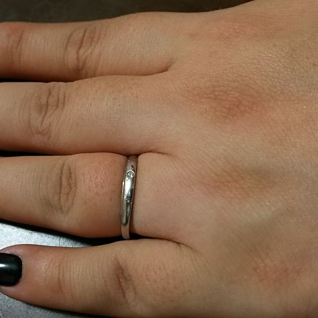 【4℃ BRIDAL(ヨンドシーブライダル)の口コミ】 結婚指輪は４℃の指輪にあこがれていて、一目見たときにこれだって思いまし…