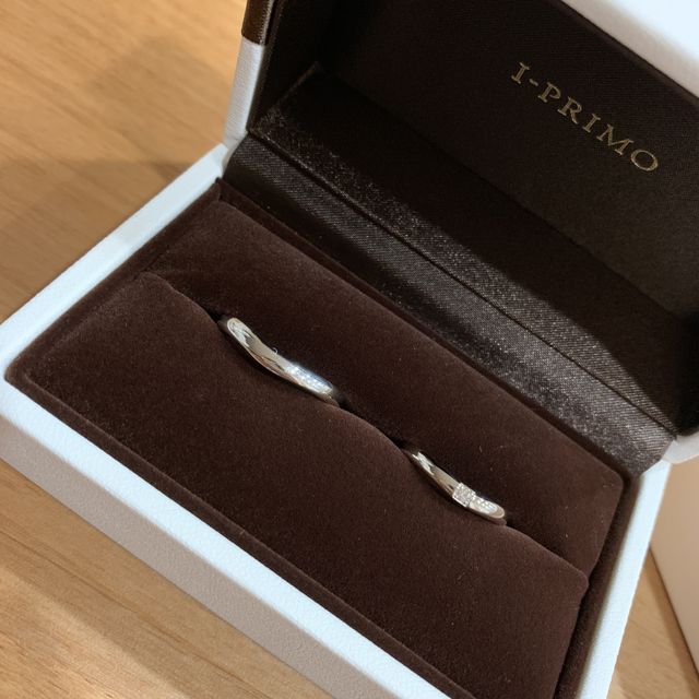 【アイプリモ(I-PRIMO)の口コミ】 デザインがシンプルでかわいくて、価格も自分達の希望ぐらいで、お気に入…