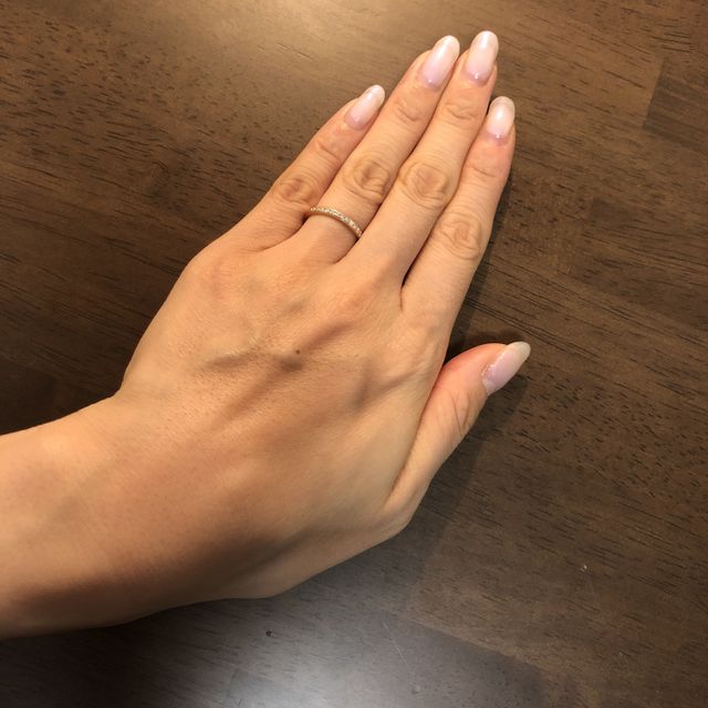 【Ponte Vecchio(ポンテヴェキオ)の口コミ】 プラチナが主流ですが、普段からゴールドのアクセサリーしか付けないので…