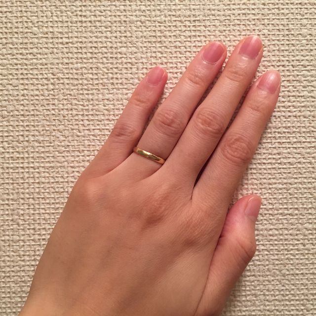 【noguchi(ノグチ)の口コミ】 シンプルかつ飽きの来ないデザインで、試着したときにイエローゴールドの…