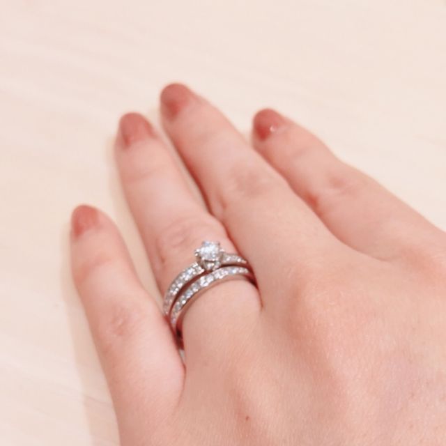 【アイプリモ(I-PRIMO)の口コミ】 婚約指輪は彼と一緒に選ばせてもらい、理想の指輪をアイプリモさんで見つ…
