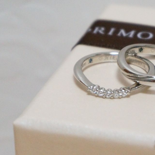 【アイプリモ(I-PRIMO)の口コミ】 なかなか他のブランドにないデザインで、ダイヤモンドのまわりがほそくな…