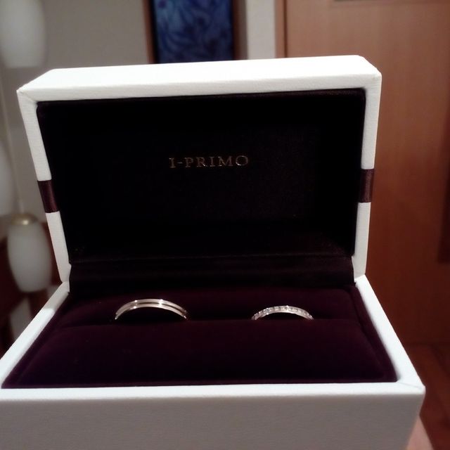 【アイプリモ(I-PRIMO)の口コミ】 ダイヤ付きでデイリーユーズ出来るハーフエタニティーリング、尚且つ男女…