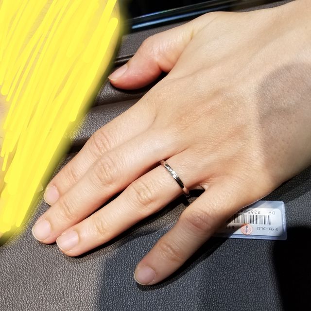 【アイプリモ(I-PRIMO)の口コミ】 相方と指輪の趣味が合わなかったので、別々のデザインで購入することにし…