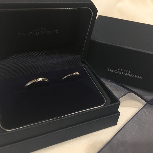【銀座ダイヤモンドシライシの口コミ】 国内ブランド、海外ブランドいくつか見ましたが、二人ともしっくりくるも…